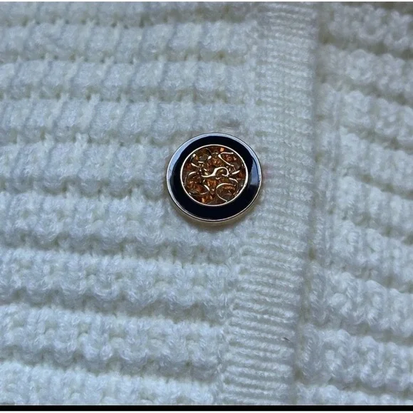 Pretty Garden Cream Button Up Cardigan US M - Picture 5 of 13